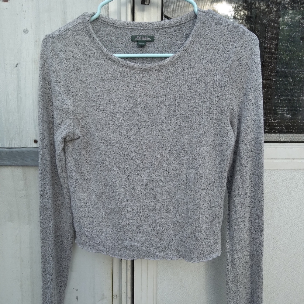 Long sleeve crop top